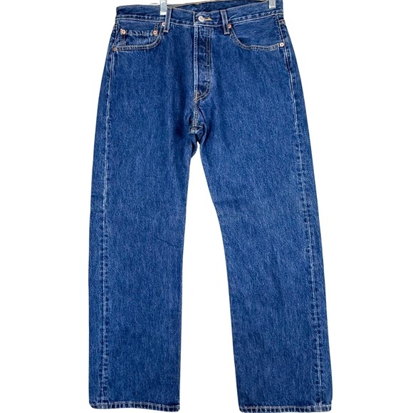 Levi's Other - VTG Levis 501 Jeans Mens Medium Wash Blue Straight Button Fly Original Fit 33x30